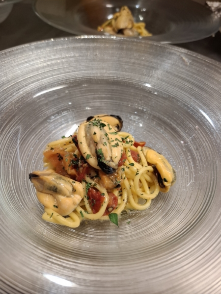 ムール貝パスタ